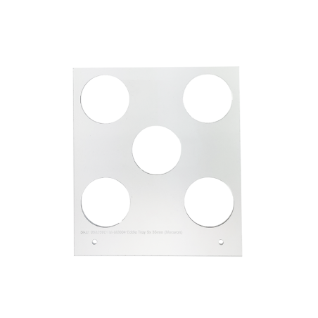 Plateau carré  Pour Imprimante Eddie de 12 cm - 35 mm 5 cercles