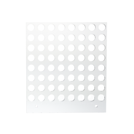 Plateau carré  Pour Imprimante Eddie de 12 cm - 10/12 mm cercles 8 x 8