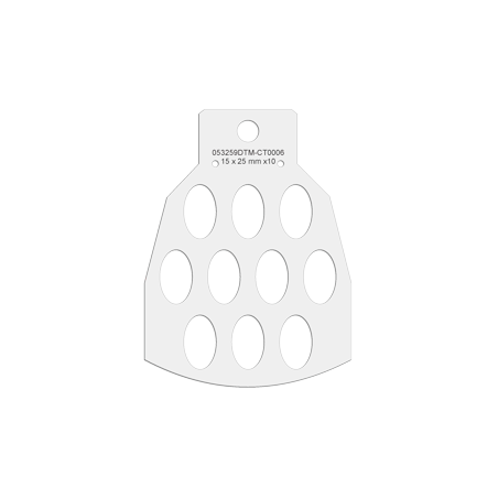 Plateau carrousel pour bonbons 15x25mm Imprimante DTM Eddie (12 pièces)