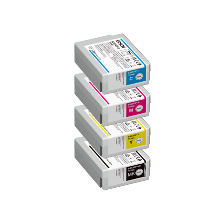 Pack de tinta Epson C4000 con negro BK