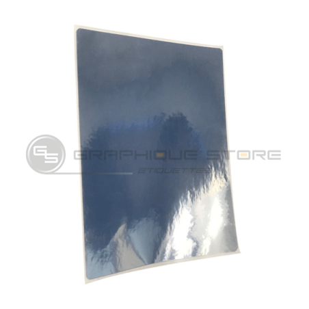 Etiquetas 100x70 mm / Polipropileno plata brillante / Rollo desprendible de 830 etiquetas