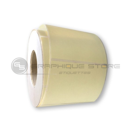 Etiquetas 30X40mm / Centaure Marfil / Rollo rasgado de 2000 etiquetas GS