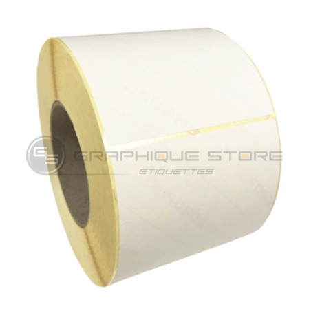 Etiquetas en blanco 120x90mm / Vergé marfil / Rollo de 500 etiquetas