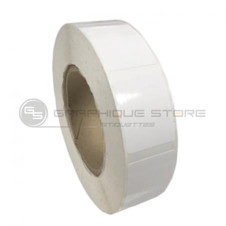 Etiquetas 32x40mm / Papel blanco brillante / Rollo desprendible de 2000 etiquetas GS