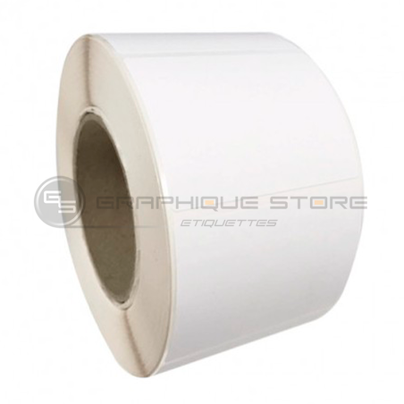 Etiquettes 135x150 mm / Couché mat blanc / Bobine échenillée de 500 étiquettes GS