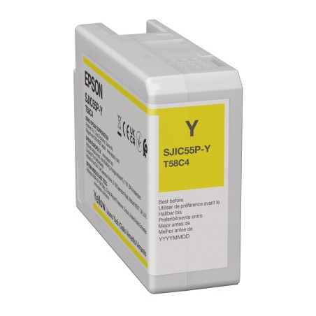 Encres Epson Jaune ColorWorks D6000/D6500 (80ml)