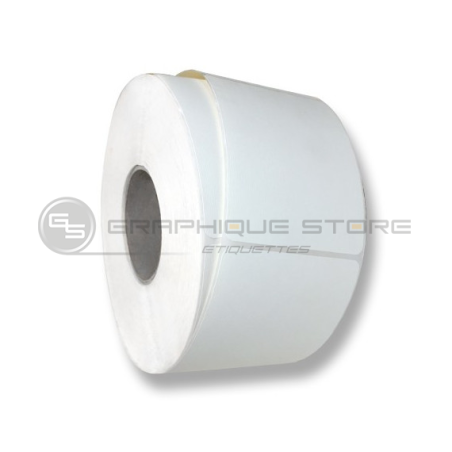 Etiquettes vierge Tintoretto 70x70 mm / Bobine de 2000 / mandrin de 76 mm