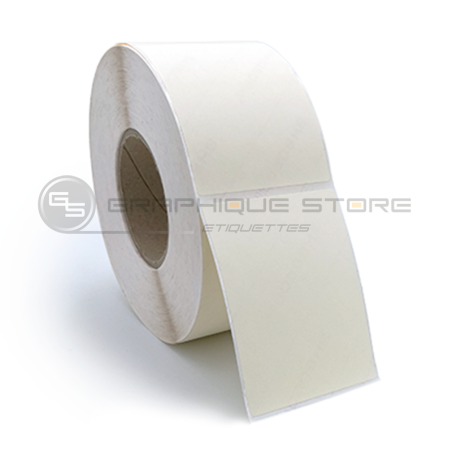 Bobine d'étiquettes 30x60mm / Sable blanc / Bobine échenillée de 1000 étiquettes GS