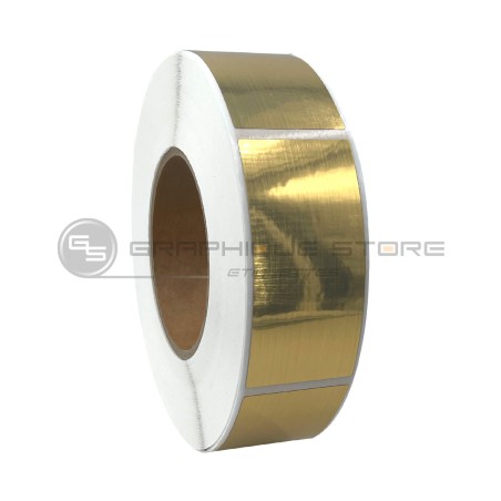 copy of Etiqueta adhesiva 100x70mm / Polipropileno mate blanco / Rollo de 1000 etiquetas GS