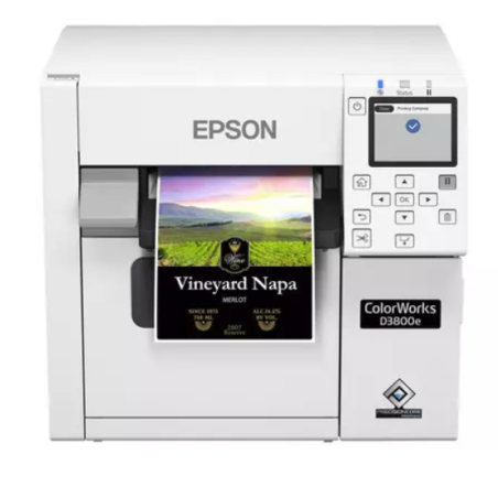 Imprimante d’étiquettes Epson ColorWorks D3800e encre à base de colorants
